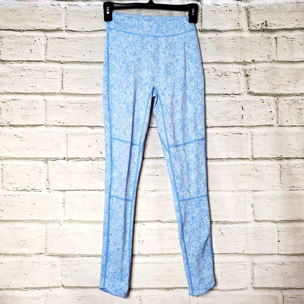 Gymshark dry blue white leggings XS